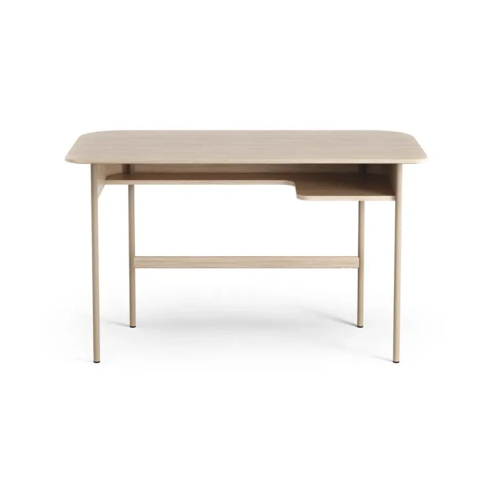 Desks^Swedese Luna desk, Oak white-pigmented Brown