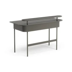 Desks^Swedese Luna desk with drawer and shelf, Oak orkan Grey