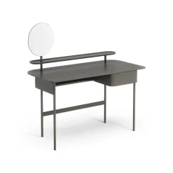 Sale Swedese Luna desk with drawer, shelf and mirror, Oak orkan Grey