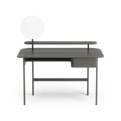 Sale Swedese Luna desk with drawer, shelf and mirror, Oak orkan Grey