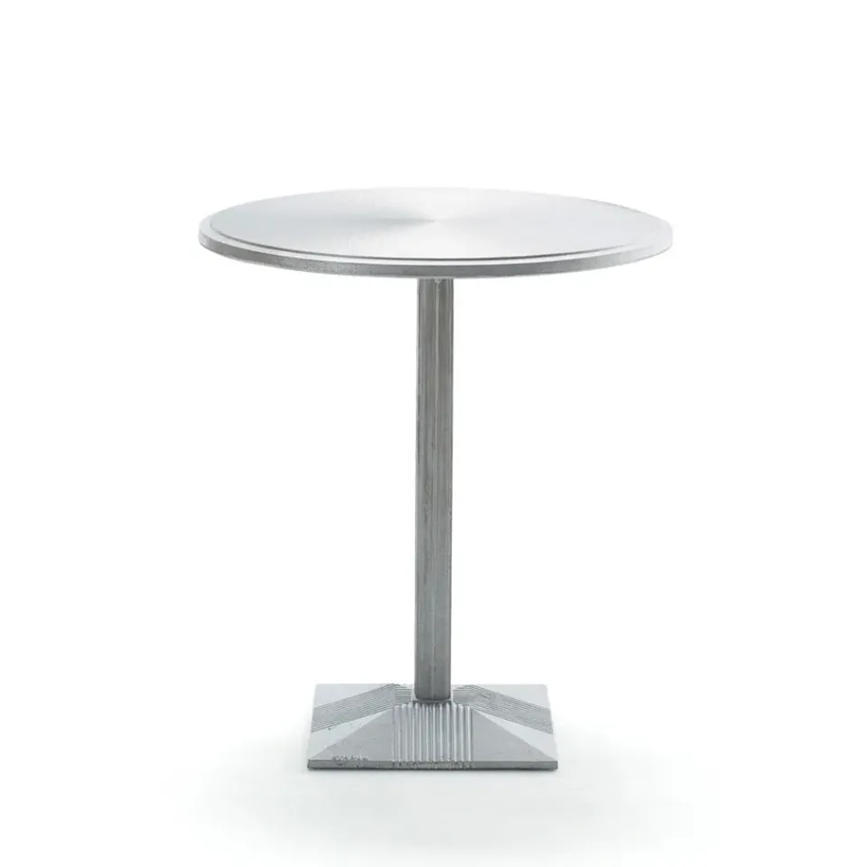 New Byarums bruk Lund coffee table Ø65 cm, Aluminum, Ø65cm Silver-coloured