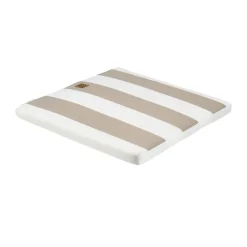 Online 1898 Lunda seat pad 42x45 cm, Taupe striped Beige