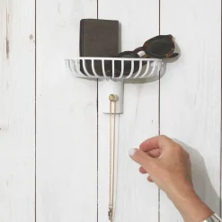 Hat Rack & Hat Shelves|Hat Rack & Hat Shelves^KLONG Lunett objects hat rack with hook, White