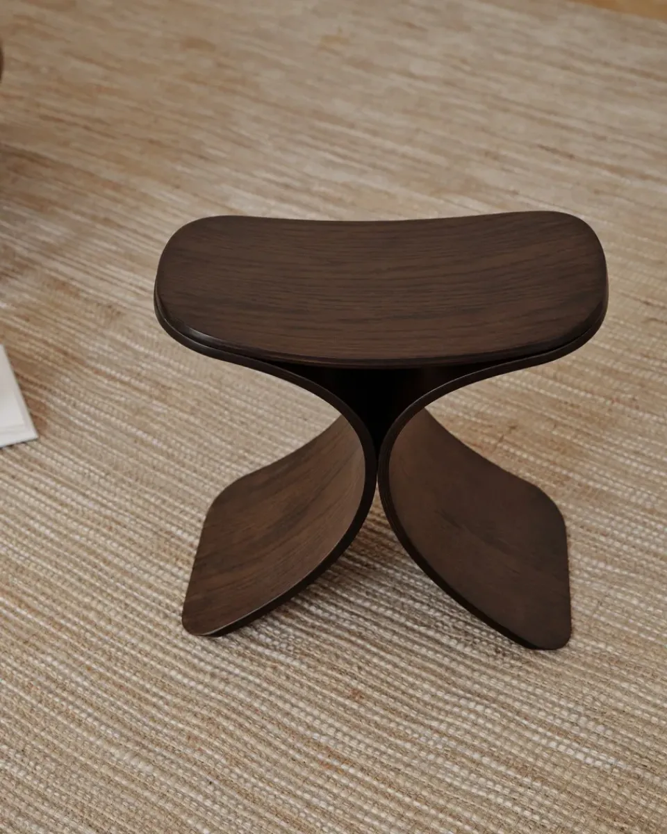 Stools^Gejst Luno stool 48x28x72 cm, Dark oak Brown