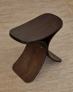 Stools^Gejst Luno stool 48x28x72 cm, Dark oak Brown