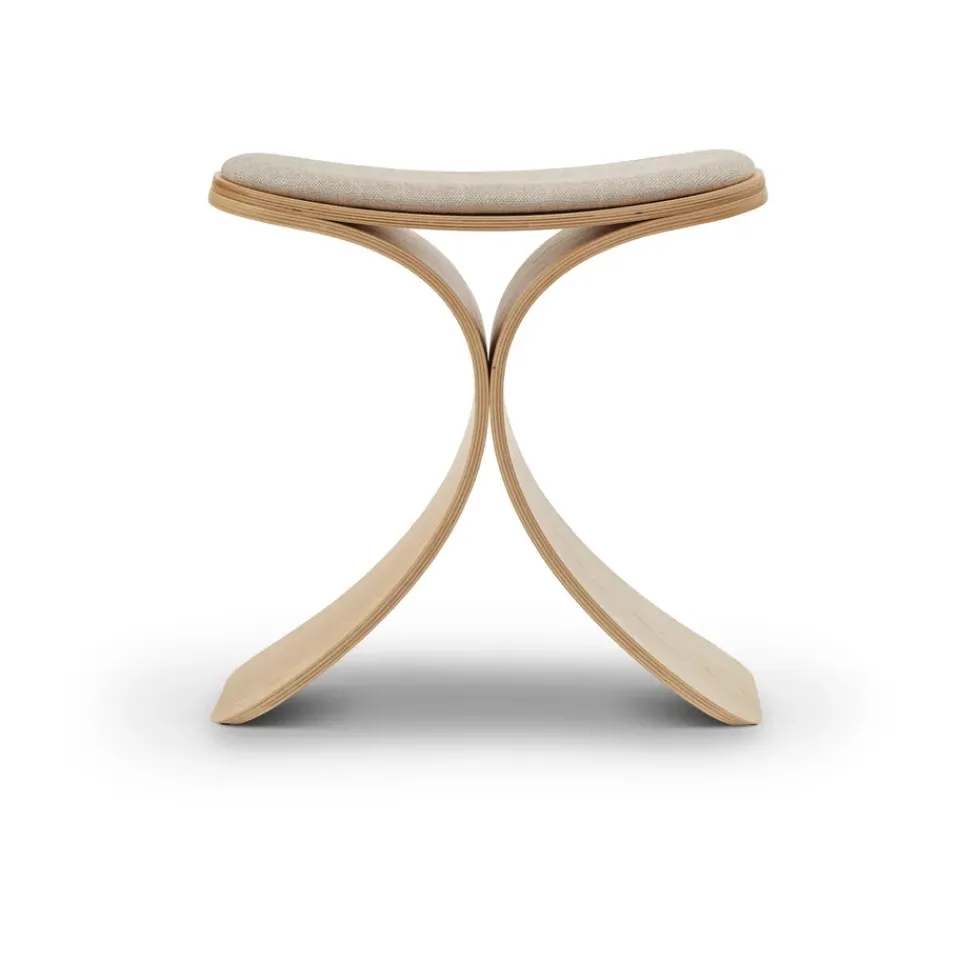Hot Gejst Luno stool 48x28x72 cm, Oak- textile Beige
