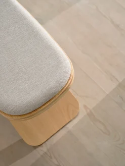 Hot Gejst Luno stool 48x28x72 cm, Oak- textile Beige