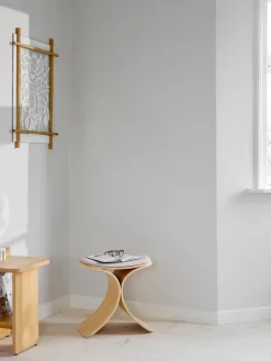 Hot Gejst Luno stool 48x28x72 cm, Oak- textile Beige