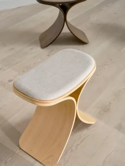 Hot Gejst Luno stool 48x28x72 cm, Oak- textile Beige