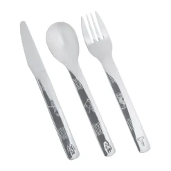Vargen & Thor Lupo Emil children's cutlery 9 pieces, Silver Silver-coloured