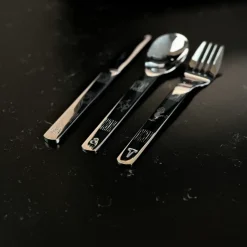Vargen & Thor Lupo Emil children's cutlery 9 pieces, Silver Silver-coloured