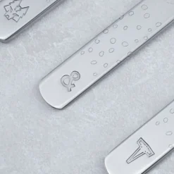 Children's Cutlery^Vargen & Thor Lupo Pippi children's cutlery 9 pieces, Silver Silver-coloured