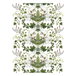 Fabric By The Metre|Oilcloths^Arvidssons Textil Lövsång oilcloth, Green