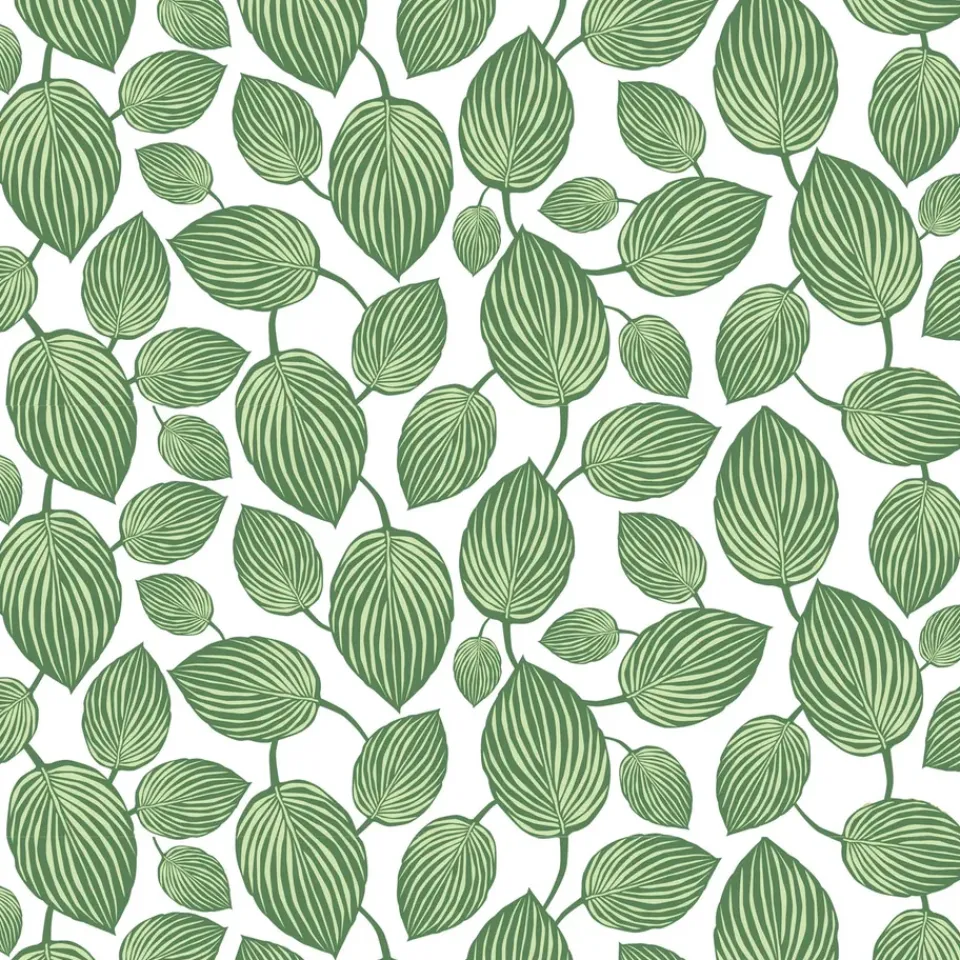 Sale Arvidssons Textil Lyckans blad oilcloth, Green