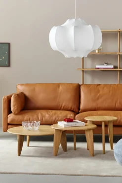 Coffee Tables^1898 Lyckeby coffee table Ø80x29 cm, Natural lacquered oak Brown