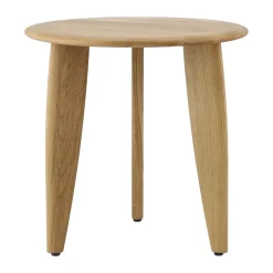 Online 1898 Lyckeby coffee table Ø45x44 cm, Natural lacquered oak Brown