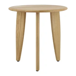 Online 1898 Lyckeby coffee table Ø45x44 cm, Natural lacquered oak Brown