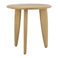 Online 1898 Lyckeby coffee table Ø45x44 cm, Natural lacquered oak Brown