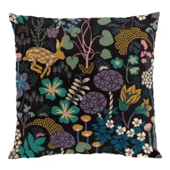 Discount Arvidssons Textil Lyckeflykt cushion cover 47x47 cm, Black