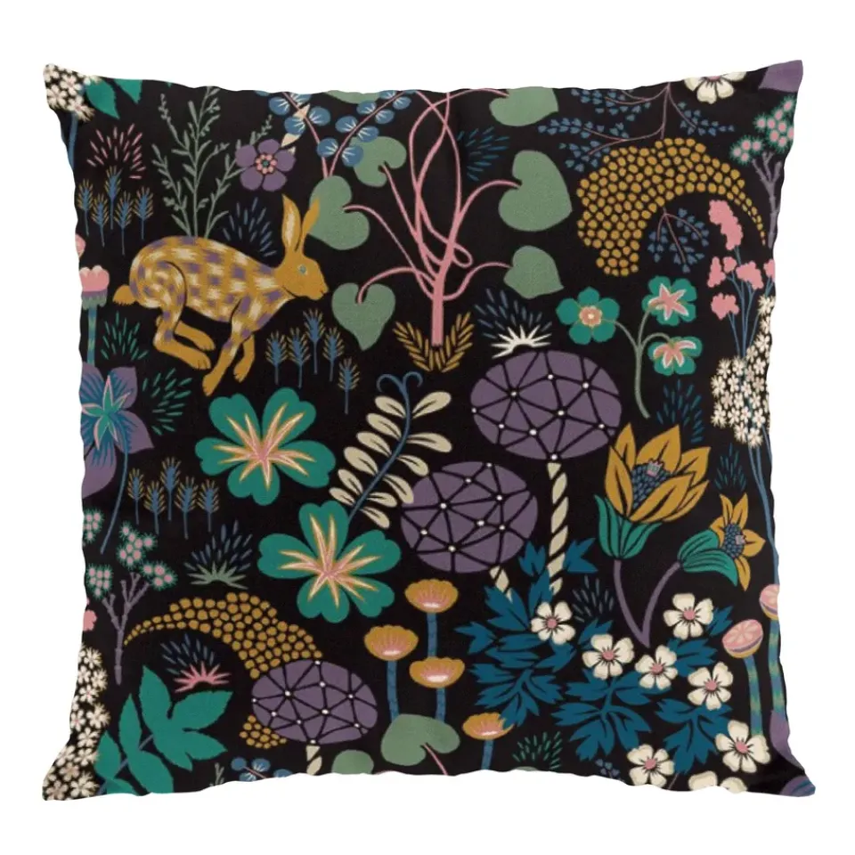 Discount Arvidssons Textil Lyckeflykt cushion cover 47x47 cm, Black