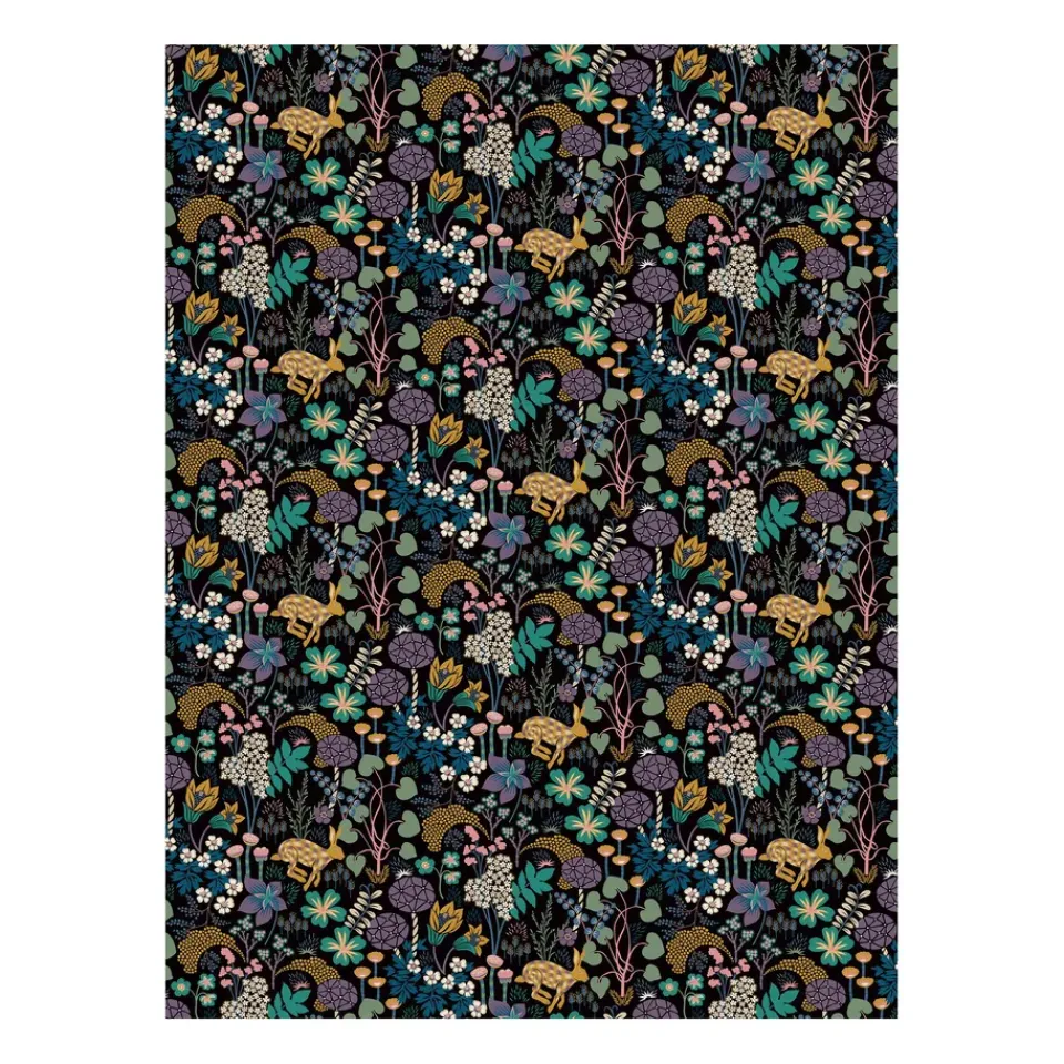 Outlet Arvidssons Textil Lyckeflykt fabric, Black