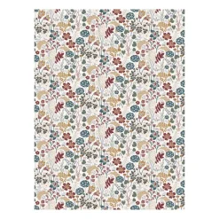 Fabric By The Metre|Oilcloths^Arvidssons Textil Lyckeflykt oilcloth, Rust- Brown