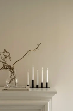Advent Lights^Watt & Veke Lykke combinable candle sticks incl. 5 pcs LED-light, Black