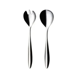 Salad Servers^Hardanger Bestikk Lykke salad set 2 pieces, stainless steel Silver-coloured
