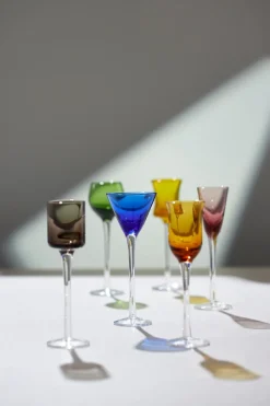 Sale Lyngby Glas snaps glass 2.5-5 cl 6 pieces, Mix Multi