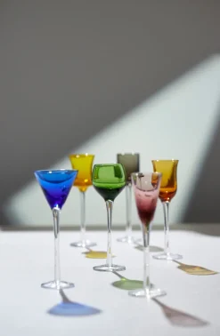 Sale Lyngby Glas snaps glass 2.5-5 cl 6 pieces, Mix Multi