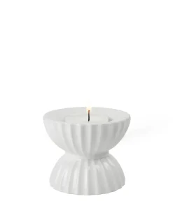 Tea Light Holders, Lanterns & Candle Dishes^Lyngby Porcelæn Lyngby Tura tealight holder Ø8 cm, White