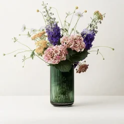 Online Lyngby Porcelæn Lyngby vase glass Copenhagen , 31 cm Green