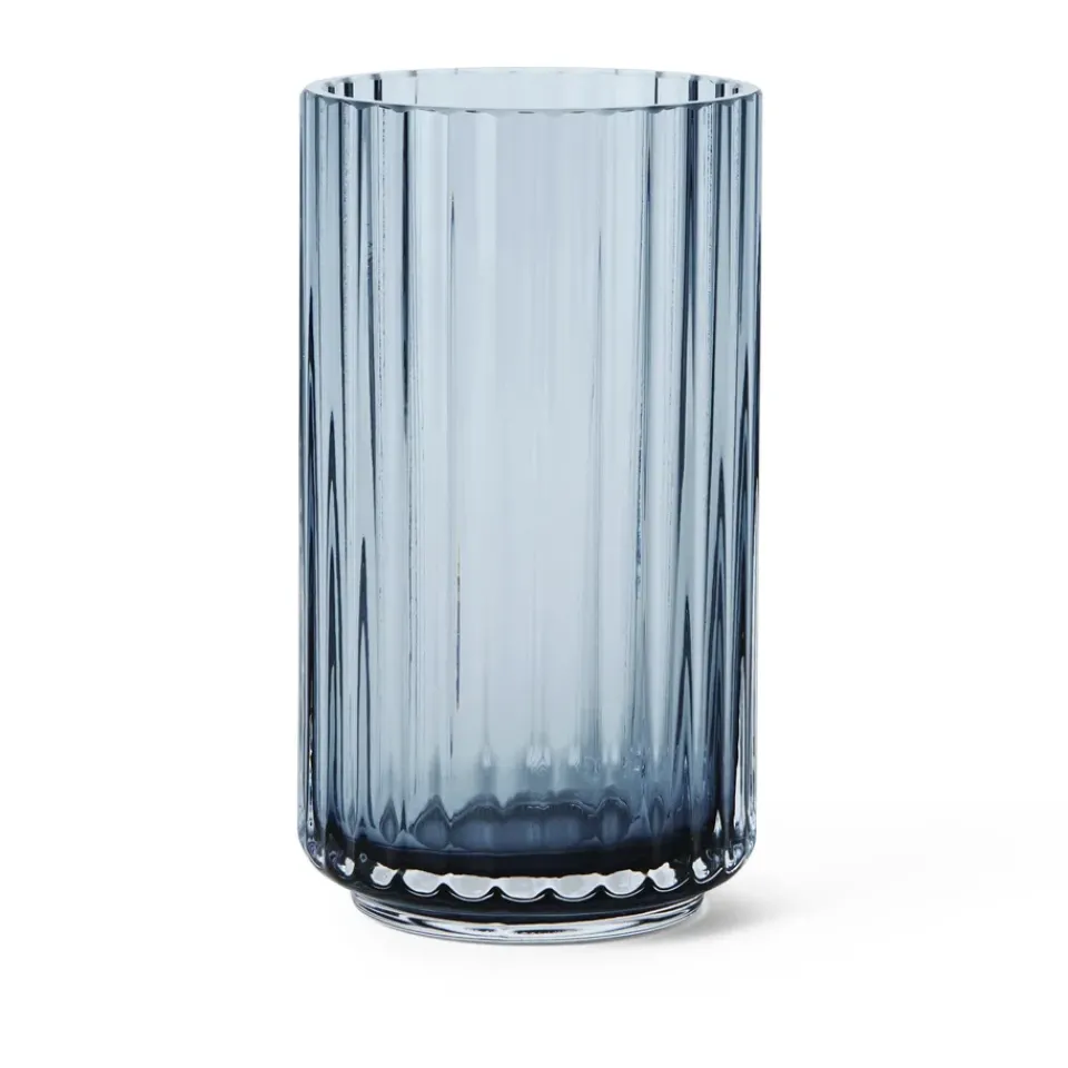 Vases^Lyngby Porcelæn Lyngby vase glass midngiht , 12.5 cm Blue