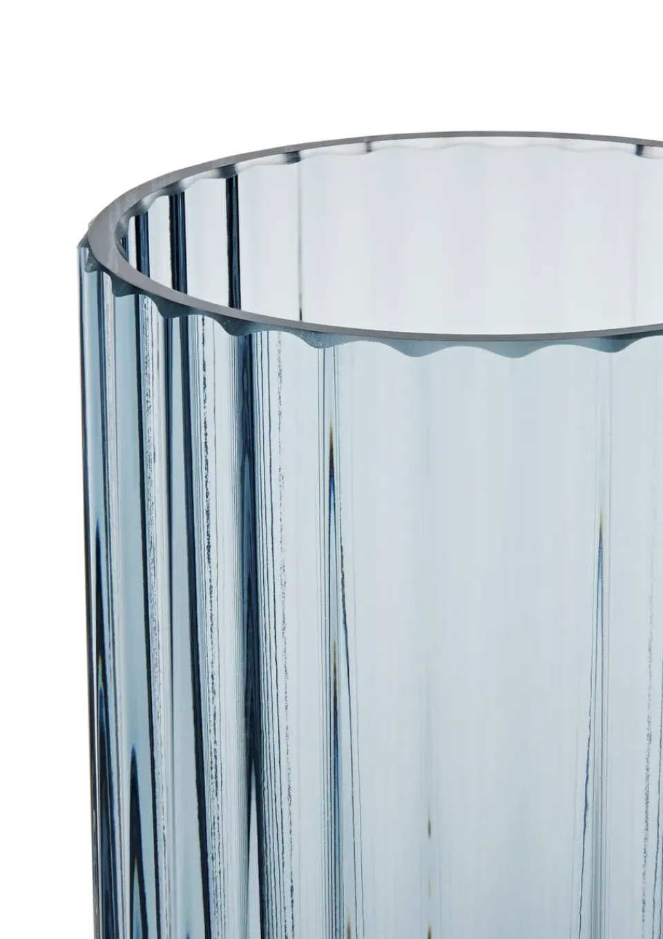 Vases^Lyngby Porcelæn Lyngby vase glass midngiht , 12.5 cm Blue