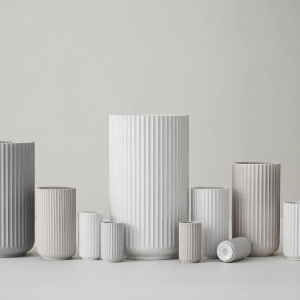 Hot Lyngby Porcelæn Lyngby vase , 10 cm White