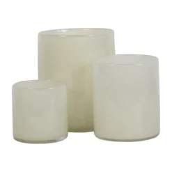 Tea Light Holders, Lanterns & Candle Dishes^Tell Me More Lyric lantern S, linen White