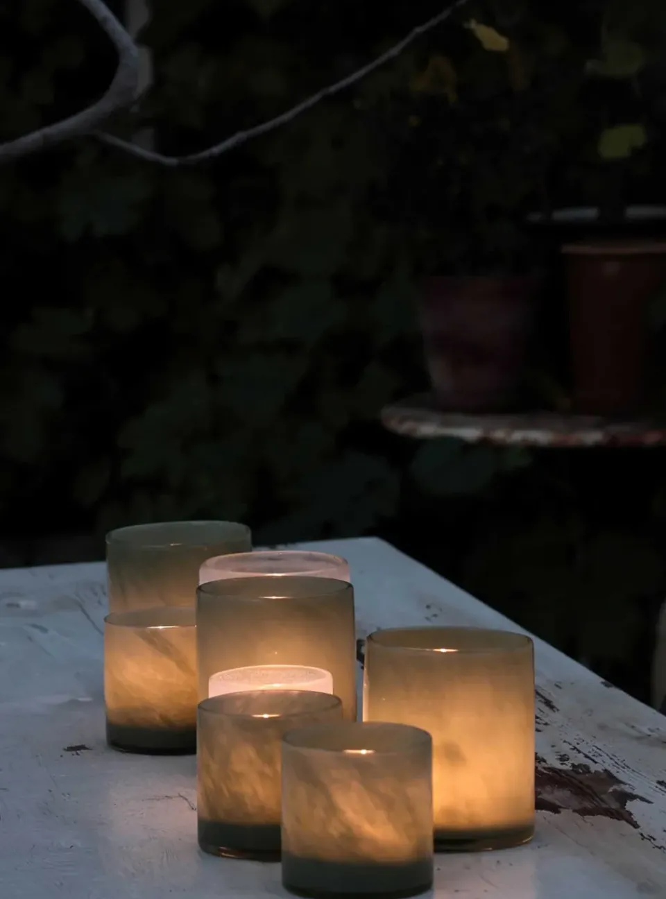 Sale Tell Me More Lyric lantern S, Warm Grey