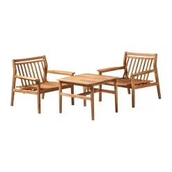 Outlet FDB Møbler M6 Sammen lounge chair, Teak-nature oiled Brown