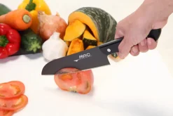 Online MAC Fluorine santoku, 17 cm Black