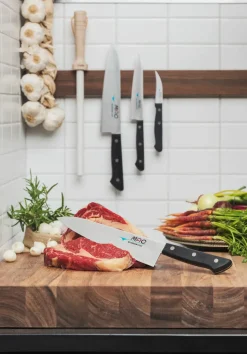 Japanese Knives|Chef Knives^MAC Universal knife Chef with wooden handle 21 cm, Black