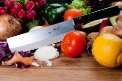 Japanese Knives|Vegetable Knives^MAC vegetable chopper Japanese wooden handle 17 cm, Black