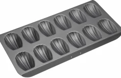 Clearance Master Class Madeleine pan Non-Stick, 40x20 cm Black