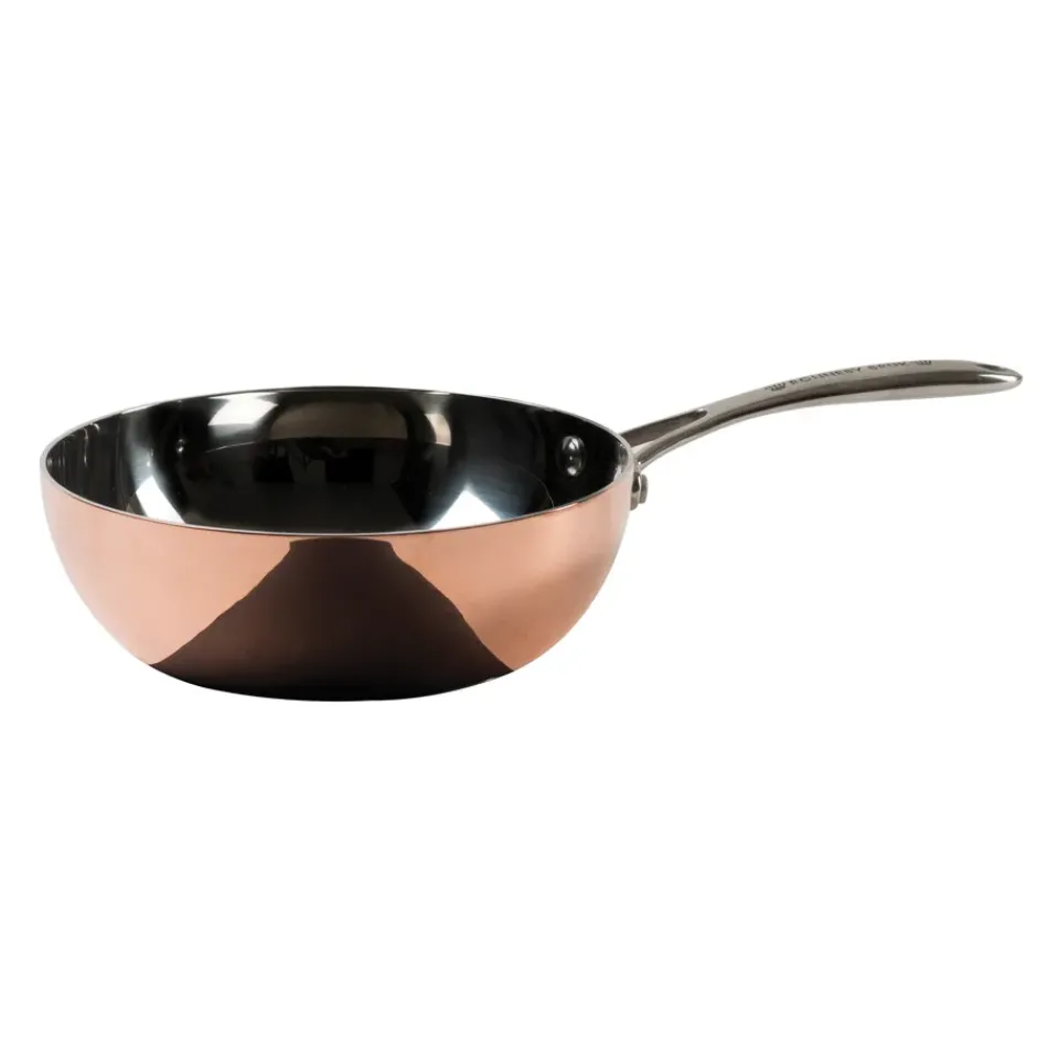 Saucier & Sauté Pans^Ronneby Bruk Maestro sauteuse copper, 20 cm Gold-colouredSilver-coloured