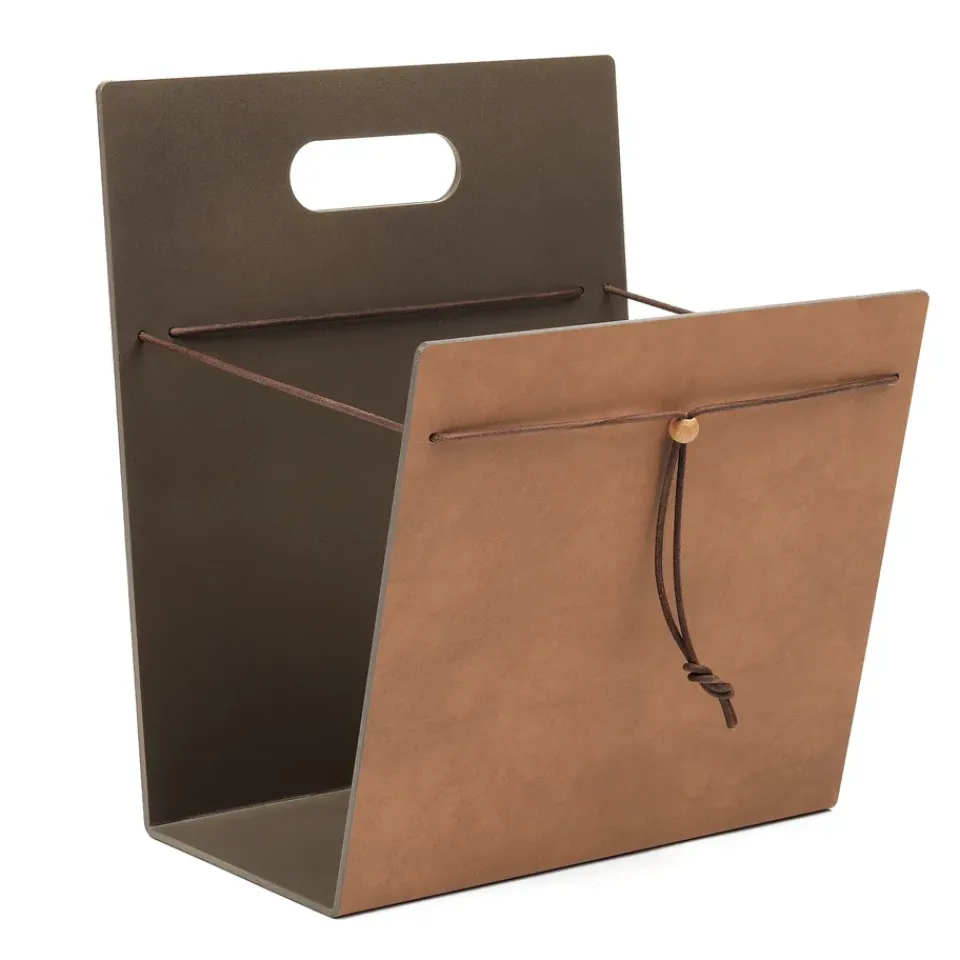 Magazine Racks^LIND DNA Magazine Holder Nupo M, nature-bronze Brown