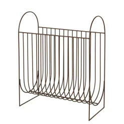 Sale Broste Copenhagen Maggie newspaper stand, puce aubergine Brown