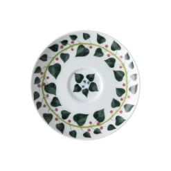 Hot Rosenthal Magic Garden Foliage espresso saucer 12 cm, white- Green