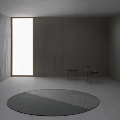 Round Rugs^Linie Design Magnetize rug Ø250 cm, Green