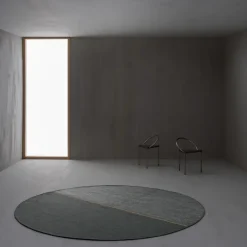 Round Rugs^Linie Design Magnetize rug Ø170 cm, Green