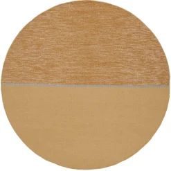 Round Rugs^Linie Design Magnetize rug Ø170 cm, Ochre Orange