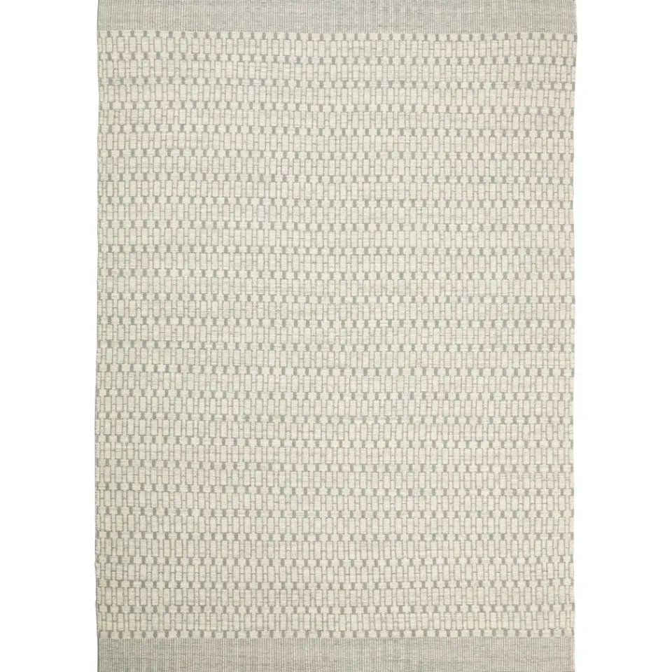 Woven Cotton Rugs^Chhatwal & Jonsson Mahi rug 200x300 cm, Off white-light Grey